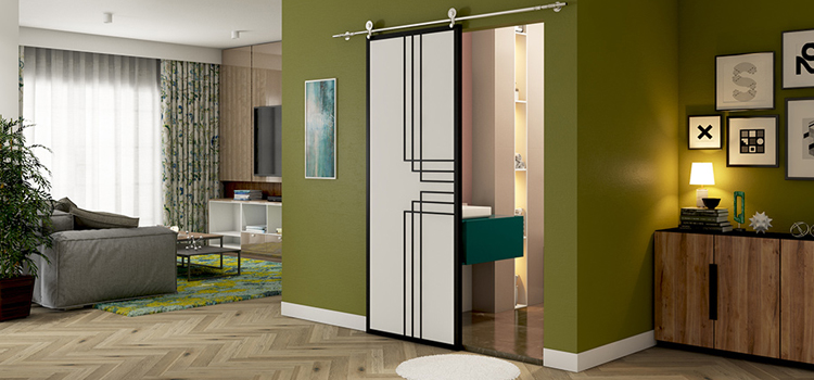 sliding bathroom door installation in London